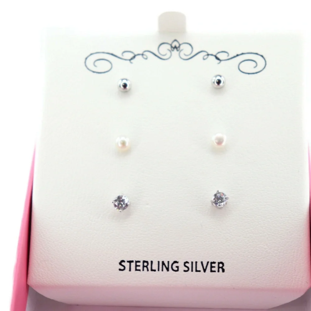 Sterling Silver Stellux Crystal‎ & FW Cultured Pear